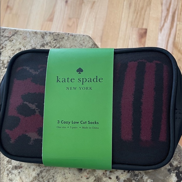 kate spade Accessories - NWT Kate Spade 3 Cozy Low Cut Socks in a Bag